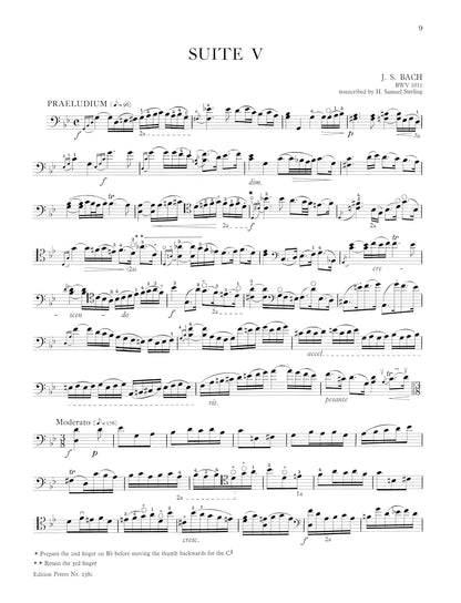 Bach: 6 Solo Cello Suites BWV 1007-–1012 Vol.2 (EP238C)