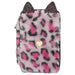Depesche 13020 TOPModel Rebel Kitty - Filled 3-Compartment Pencil case with Leo Fur in Purple and Black and cat Ears, Pencil case with Crayons, Ruler, Scissors and Much More.