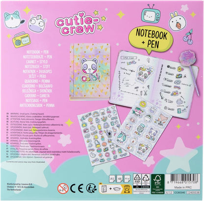 Canenco - Cutie Crew Notitieboek met Pompom Pen