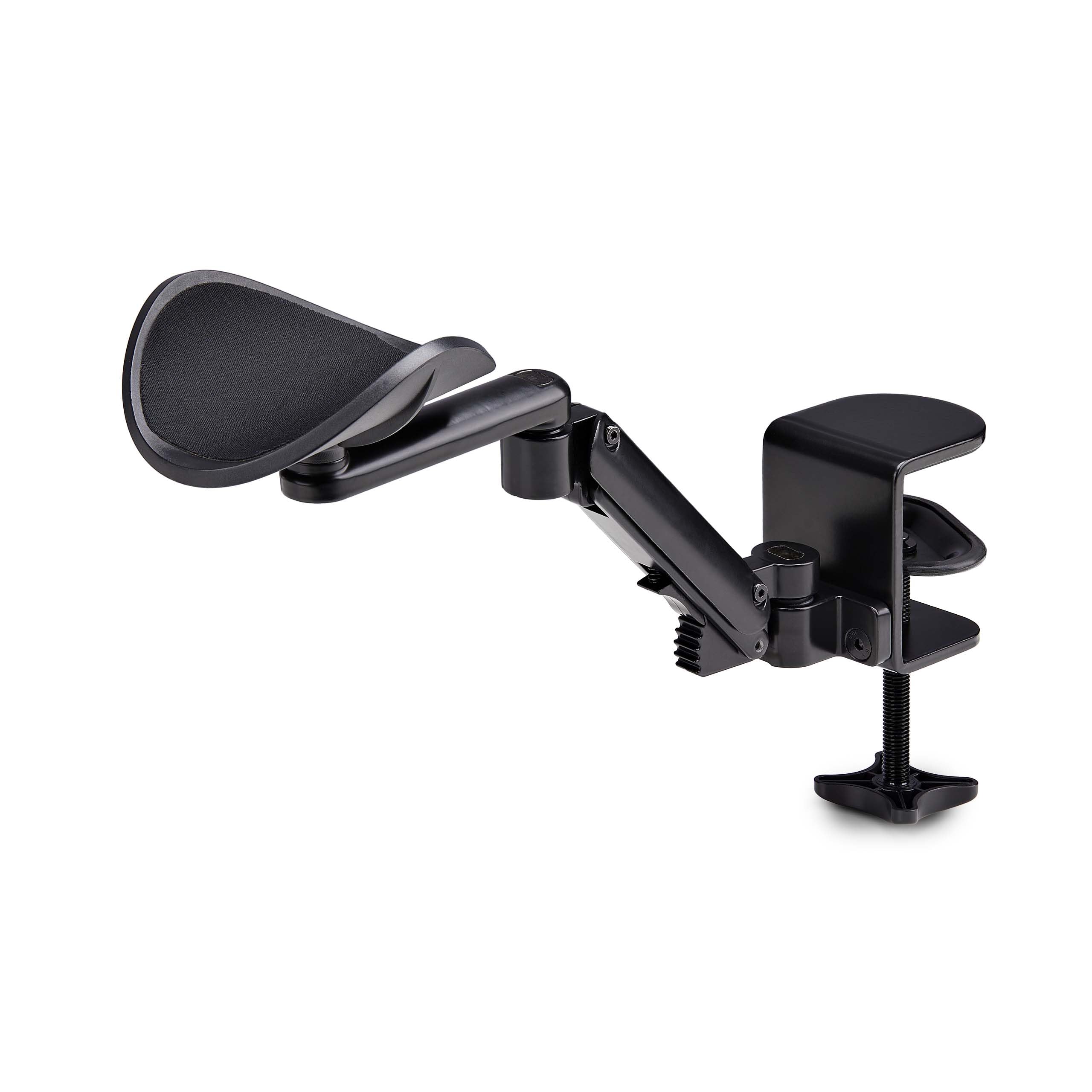 StarTech.com Repose Bras Articulé Ergonomique pour Bureau, Support Réglable, Rotation à 360 Degrés, Installation par Serrage