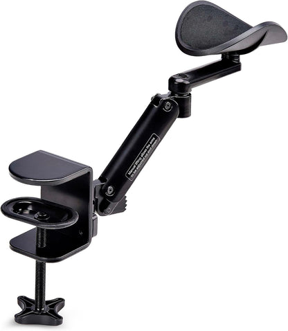 StarTech.com Repose Bras Articulé Ergonomique pour Bureau, Support Réglable, Rotation à 360 Degrés, Installation par Serrage
