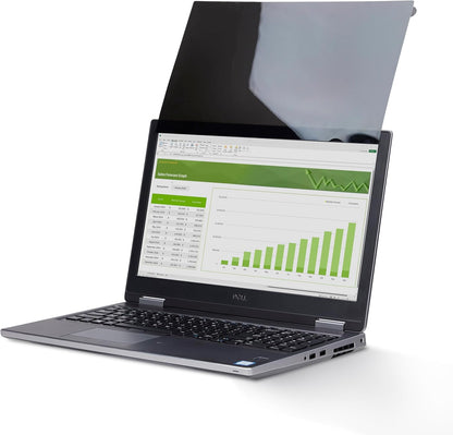 StarTech.com 15.6-inch 16:9 Touch Privacy Screen, Laptop Security Shield, Anti-Glare Blue Light Filter, Flip-Up