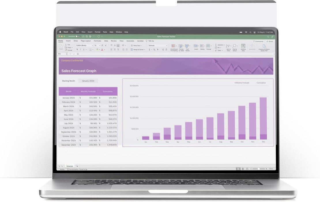 StarTech.com 13.3-inch 16:10 Touch Privacy Screen, Laptop Security Shield, Anti-Glare Blue Light Filter, Flip-Up
