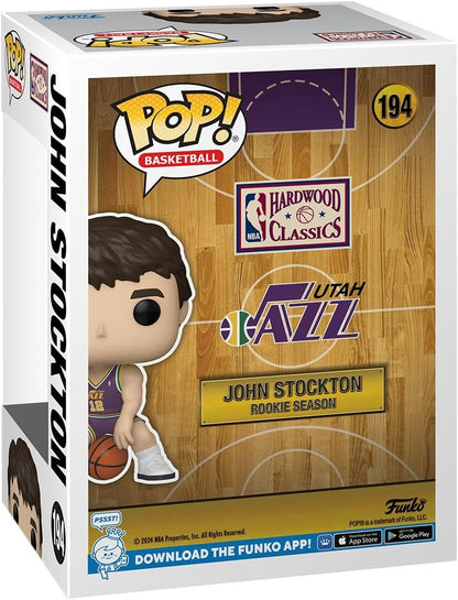 Funko Pop! NBA: Jazz - Rookie Season - John Stockton - NBA Legends - Collectable Vinyl Figure - Official Merchandise - Toys for Kids & Adults - Sports Fans - Model Figure for Collectors and Display