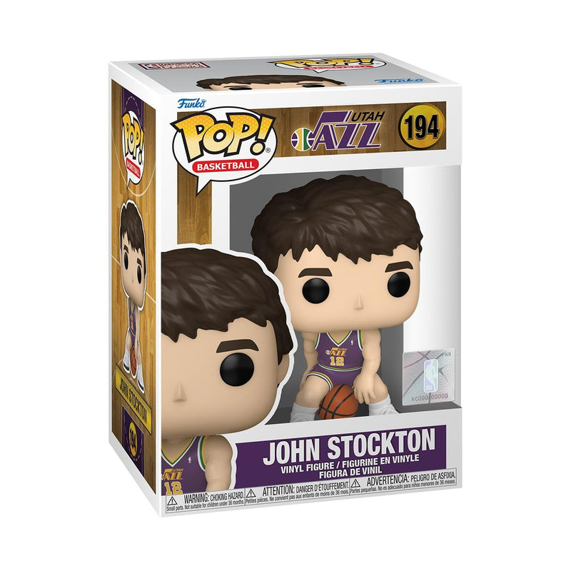 Funko Pop! NBA: Jazz - Rookie Season - John Stockton - NBA Legends - Collectable Vinyl Figure - Official Merchandise - Toys for Kids & Adults - Sports Fans - Model Figure for Collectors and Display