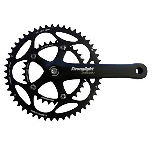 Stronglight Impact Alloy 110PCD 34/48 Chainset 170mm Crank in Black [Black]