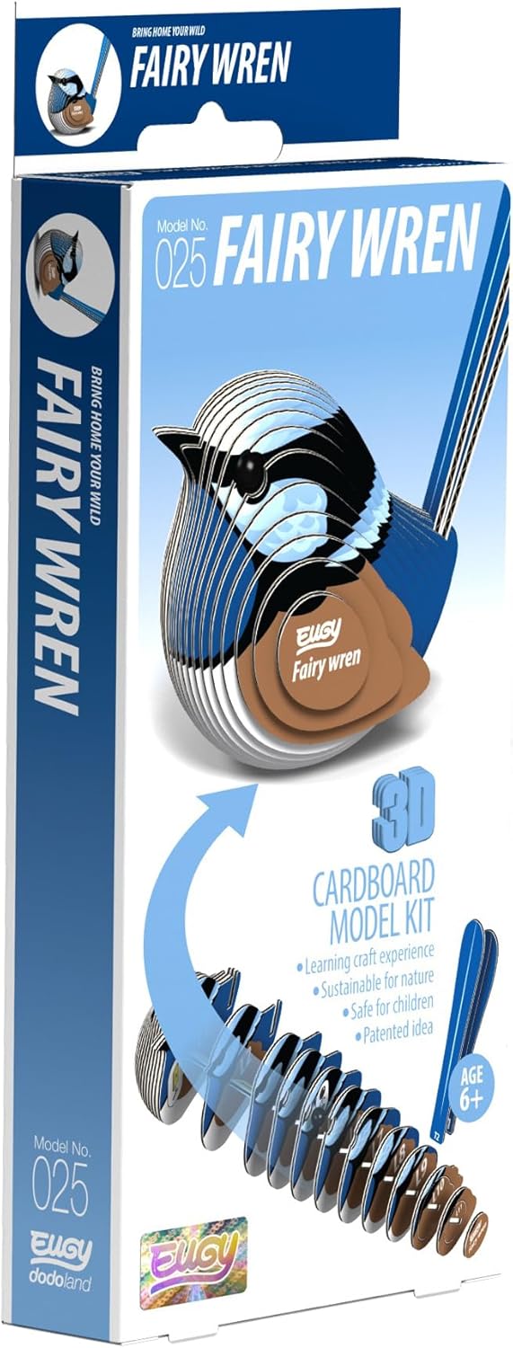 EUGY D5083 Fairy Wren 3D Model Craft Kit