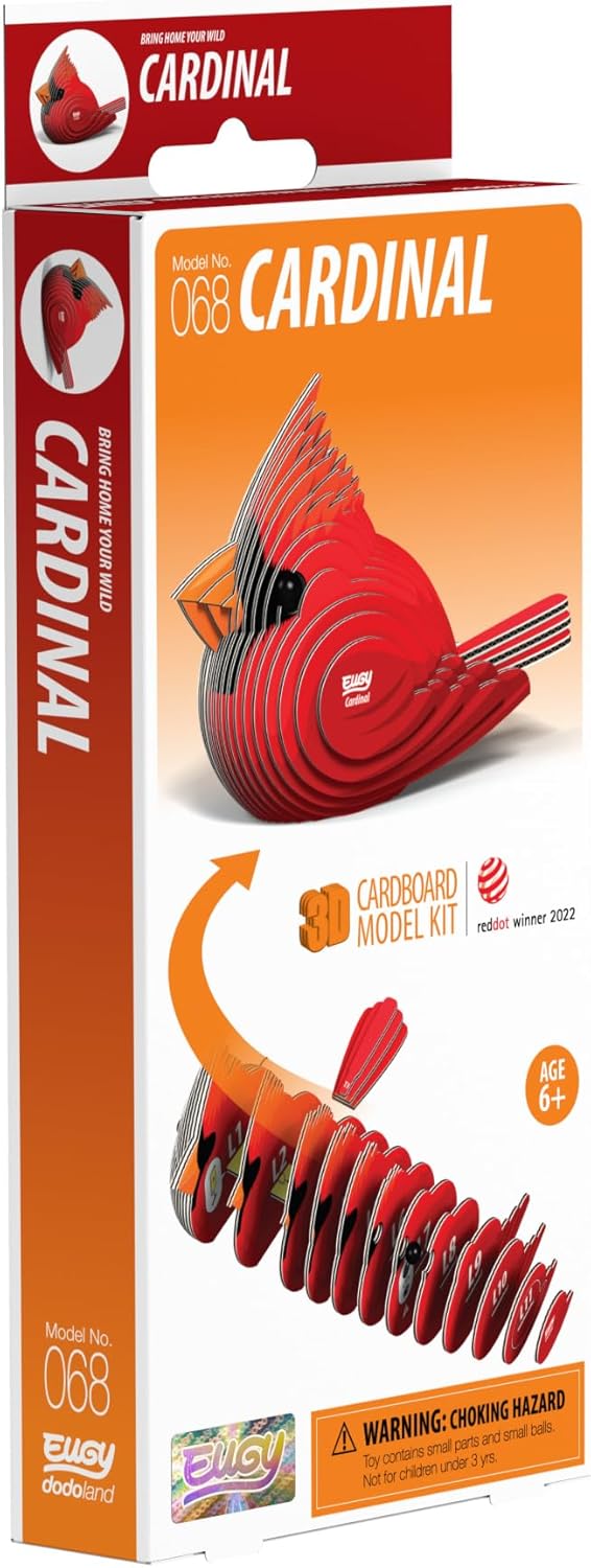 EUGY D5084 Cardinal 3D Model Craft Kit