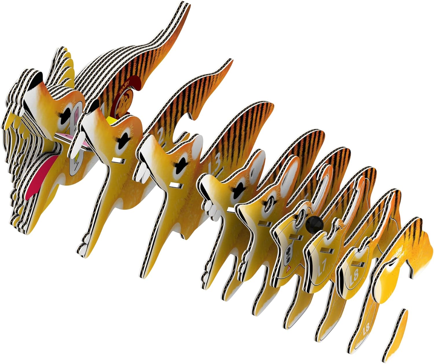 EUGY D5085 Tasmanian Tiger 3D Model Craft Kit