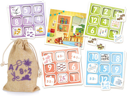 Tactic Let's Learn Numbers, Cardboard, Multicolor, 5,2x22x22