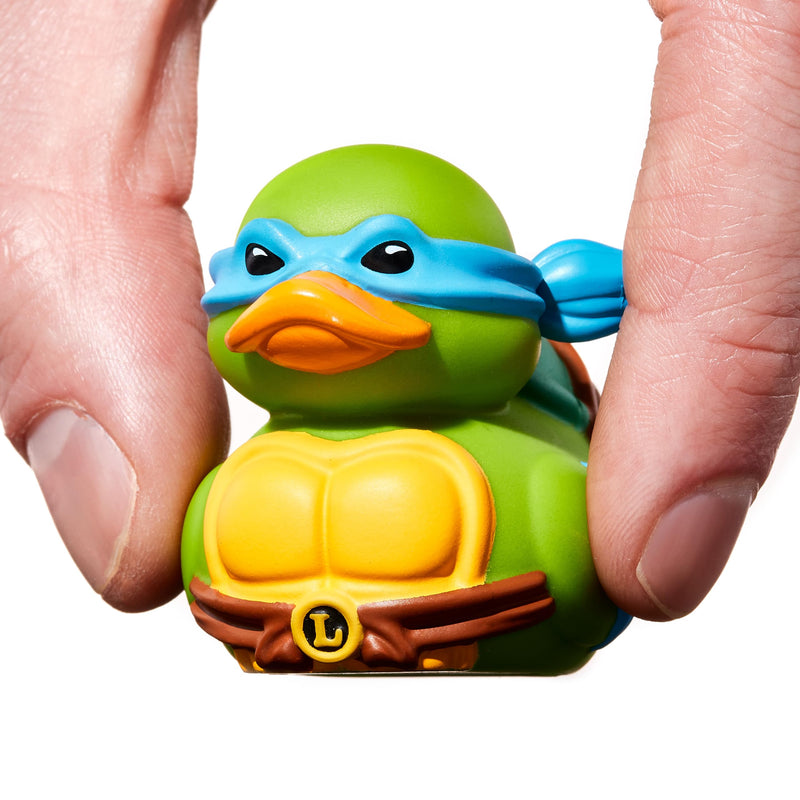 TUBBZ Mini: Teenage Mutant Ninja Turtles - Leonardo Figura Mini Coleccionable de Pato de Goma Disfrazado