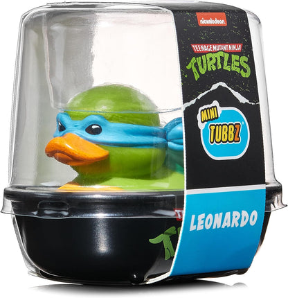 TUBBZ Mini: Teenage Mutant Ninja Turtles - Leonardo Figura Mini Coleccionable de Pato de Goma Disfrazado