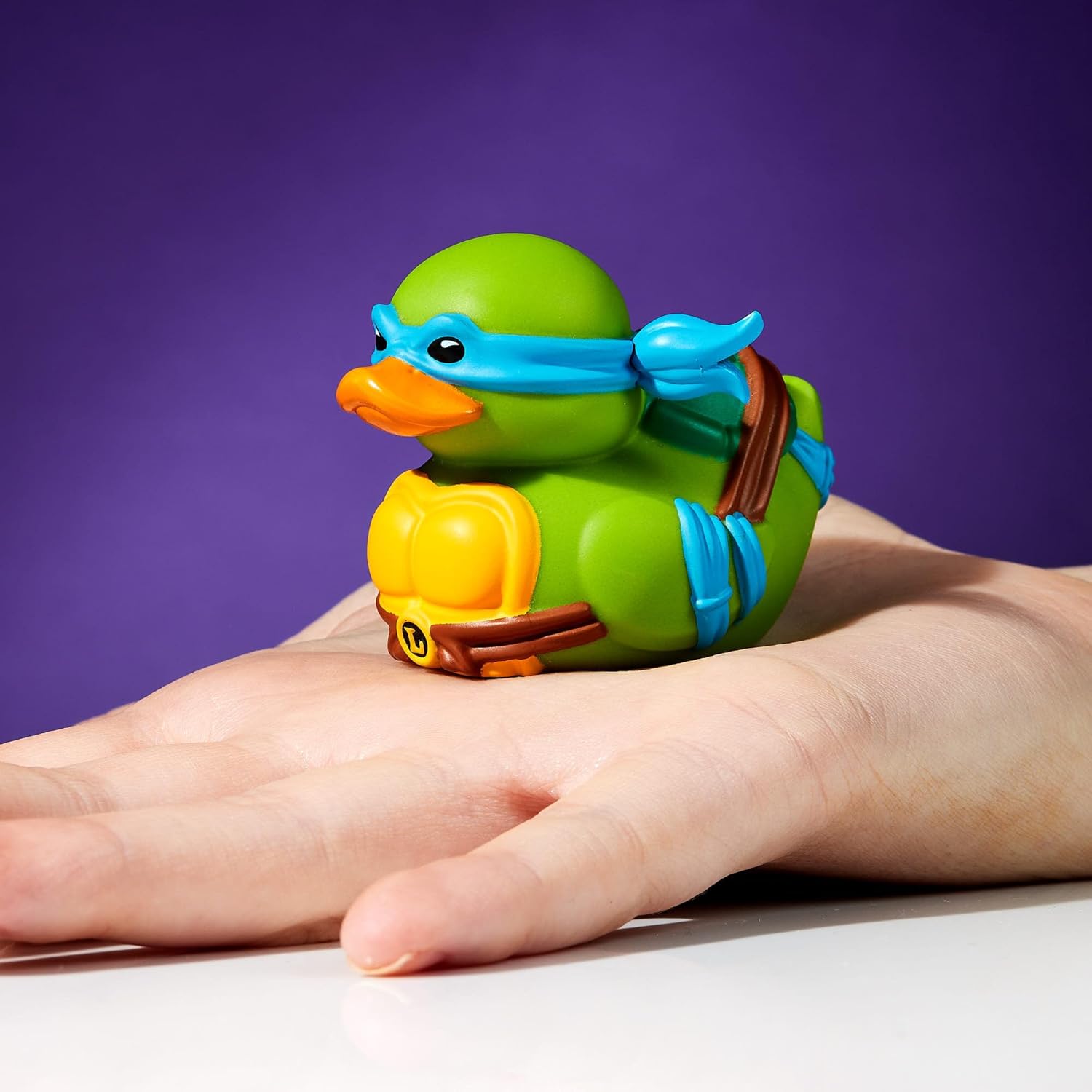 TUBBZ Mini: Teenage Mutant Ninja Turtles - Leonardo Figura Mini Coleccionable de Pato de Goma Disfrazado