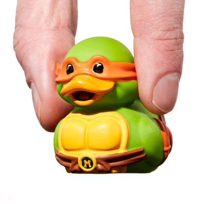 TUBBZ Mini: Teenage Mutant Ninja Turtles - Michelangelo Figura Mini Coleccionable de Pato de Goma Disfrazado