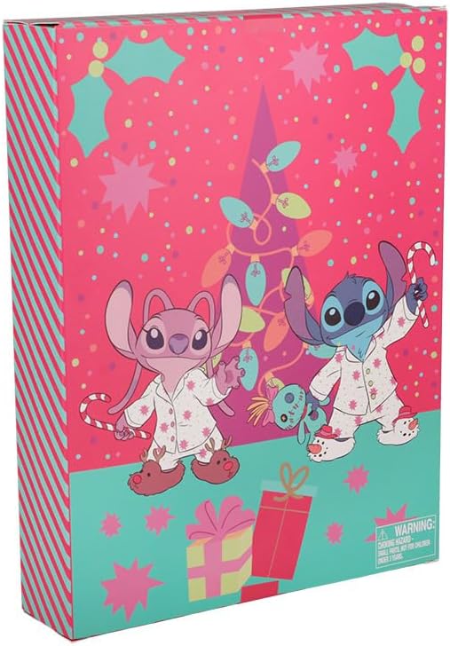 Stitch Stationary 24 Day Premium Advent Calendar - Officially Licensed Christmas Gifts & Seasonal Christmas Decor For Girls Bedroom | Paladone