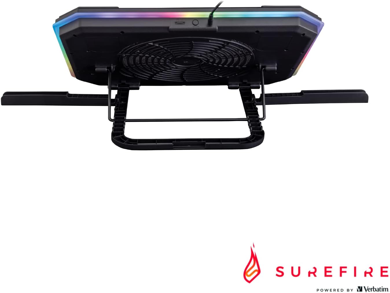 SureFire Bora X1 Gaming Laptop Cooling Pad, Laptop Cooler for Laptops up to 17 Inches, Adjustable Fan Speed, More Power, RGB Lighting