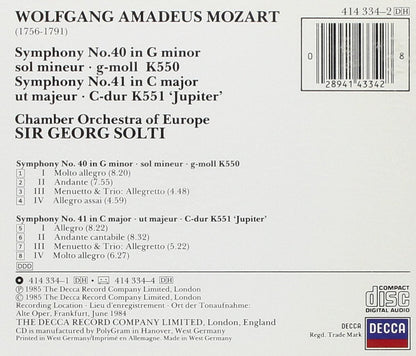 Symphonies Nos. 40 & 41 `Jupiter`