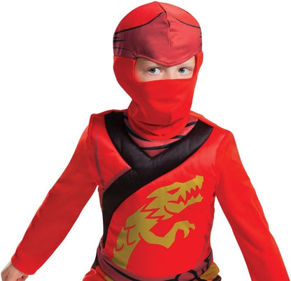 Disguise Offizielles Lego Ninjago Kostüm Kinder Jungen, Ausgefallenes Ninja-kostüm Für Kinder Und Jungen, Halloween-ninjago-kostüm Für Kinder, Jungen, Kai