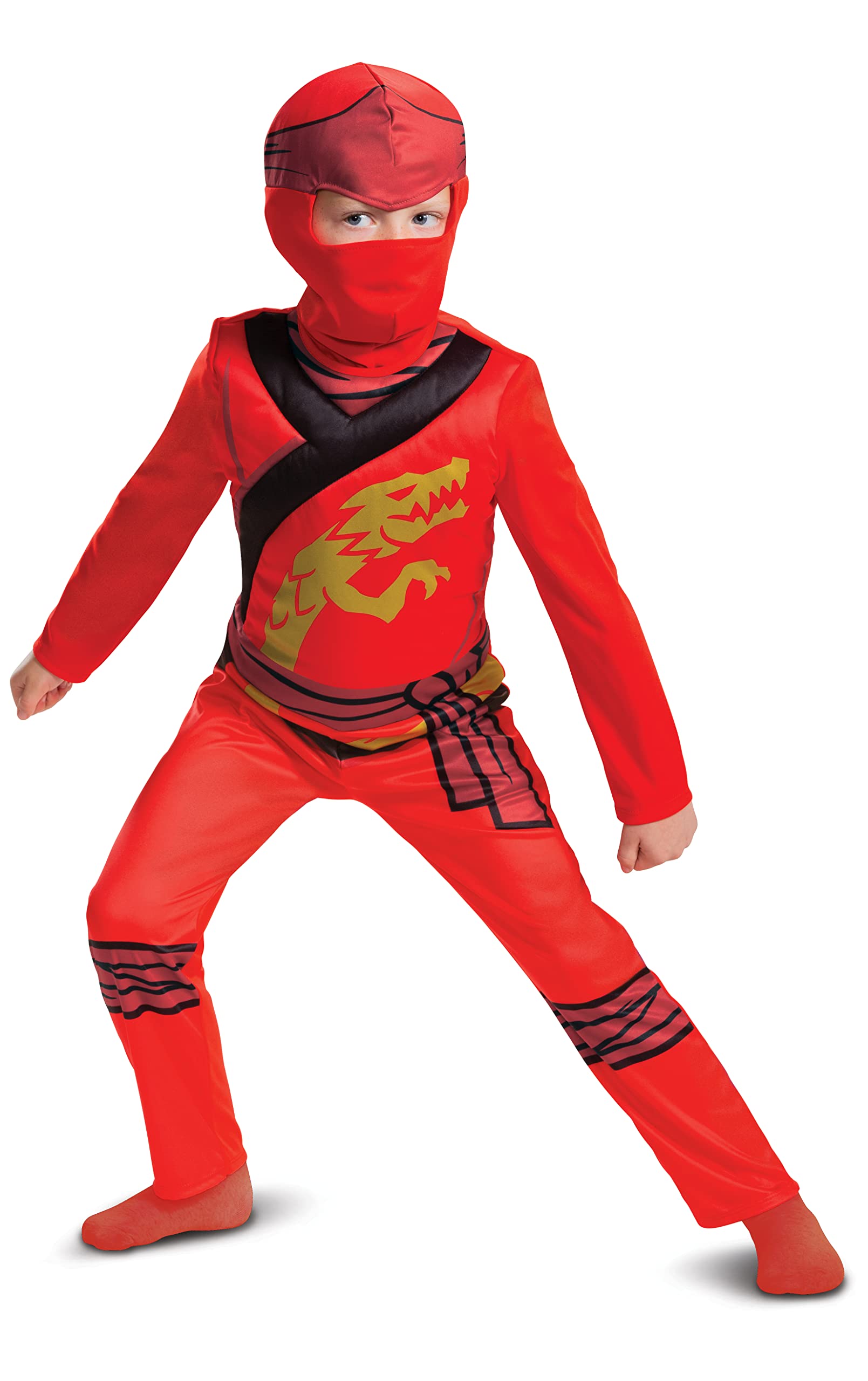 Disguise Offizielles Lego Ninjago Kostüm Kinder Jungen, Ausgefallenes Ninja-kostüm Für Kinder Und Jungen, Halloween-ninjago-kostüm Für Kinder, Jungen, Kai