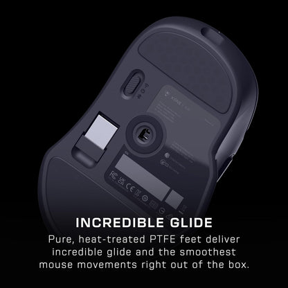 Turtle Beach Kone II Air Wireless RGB Gaming Mouse, 350-Hr Rechargeable Battery, 26000 DPI Optical Sensor, 100M Click Optical Switches, 21 Customizable Inputs, Ergonomic, 4D Scroll Wheel – Ash Black