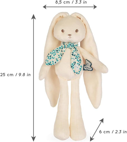 Kaloo - Lapinoo - Rabbit Doll - Baby’s Bi-Material Jersey & Knit Fabric Toy - 9.8"/25 cm - Cream Colour - Ultra-Soft materials - Gift Box - K972202 25cm Cream