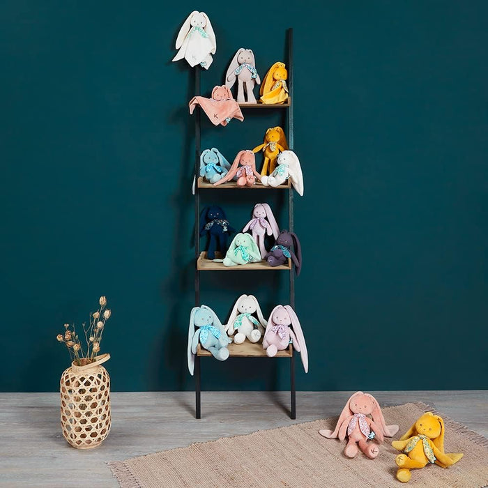 Kaloo - Lapinoo - Rabbit Doll - Baby’s Bi-Material Jersey & Knit Fabric Toy - 9.8"/25 cm - Cream Colour - Ultra-Soft materials - Gift Box - K972202 25cm Cream