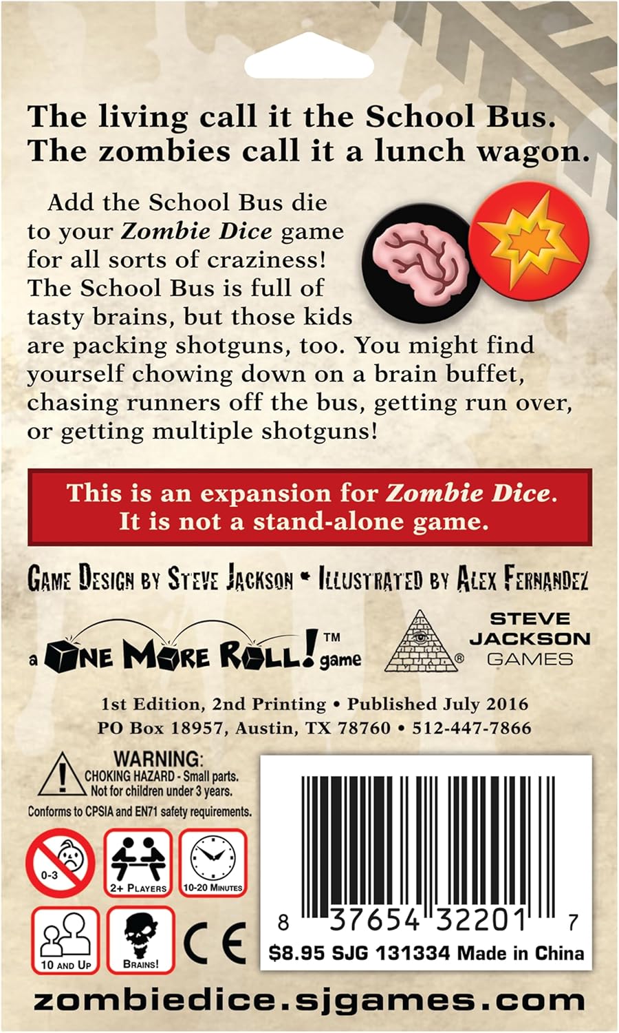 Zombie Dice 3: School Bus