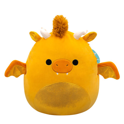 Squishmallows - Squishmallows Knuffel Pluche - Mister Gouden Draak 30Cm