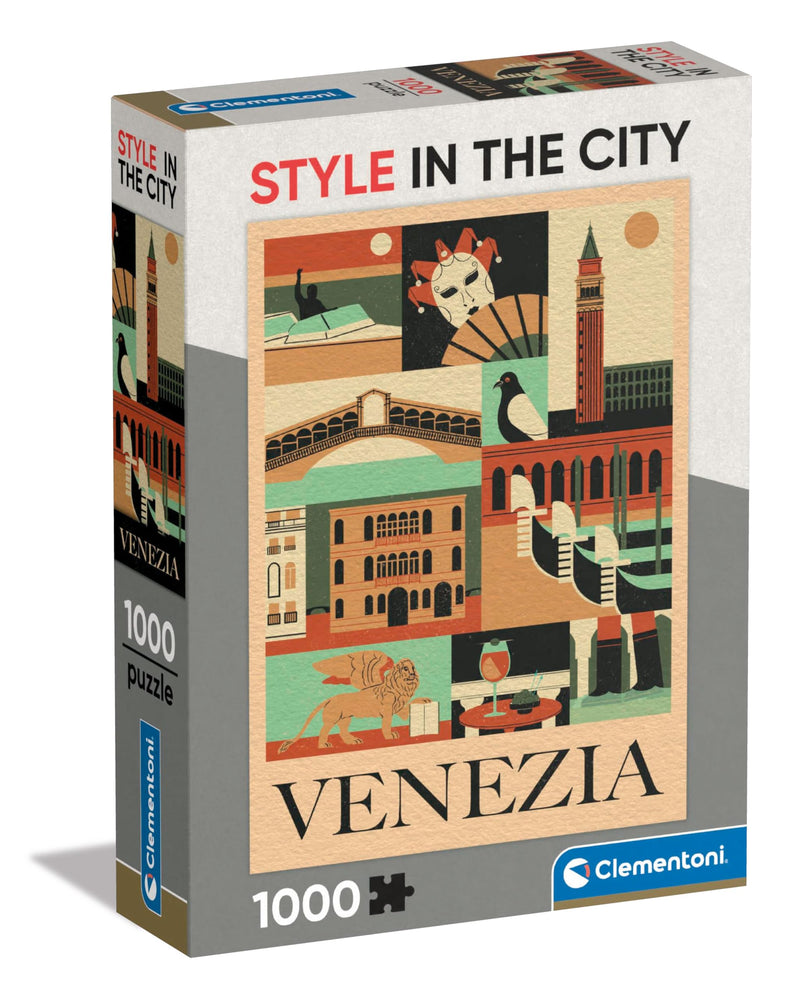 Clementoni Venedig Puzzle 1000 Teile Erwachsene - Italien Puzzle Erwachsene in 70 x 50 cm - Puzzle Erwachsene anspruchsvoll von Clementoni 39846