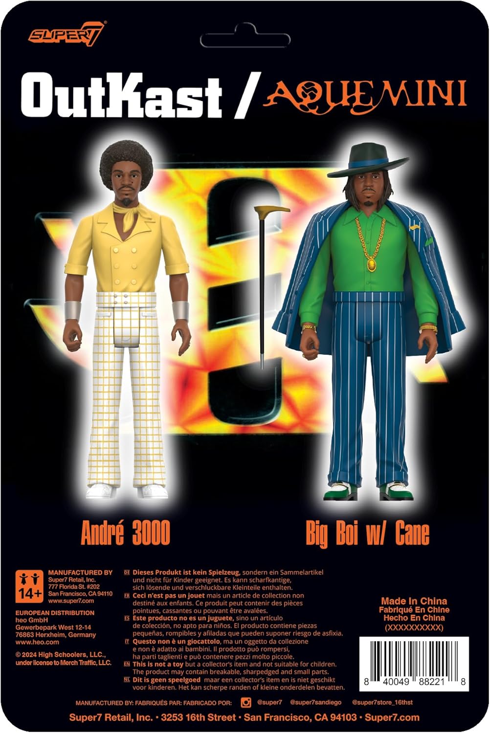 Super7 Outkast Reaction Figures Wave 02 - Outkast (Aquemini) Action Figures