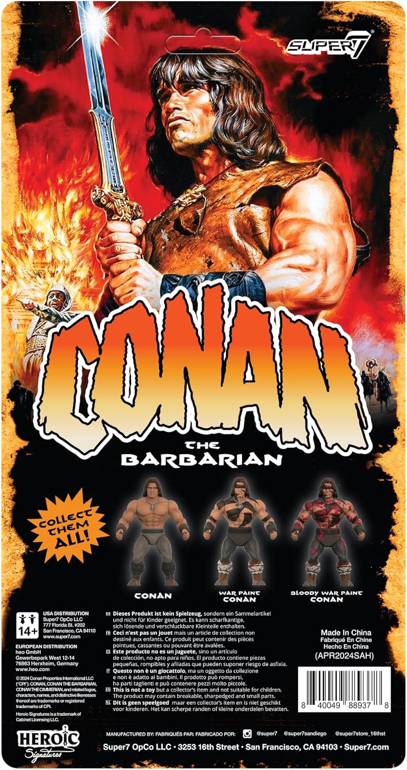 Super7 Conan The Barbarian Vintage Figures Wave 02 - Conan Action Figure 3.75 in Figure Conan - 2