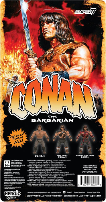 Super7 Conan The Barbarian Vintage Figures Wave 02 - Conan (War Paint) Action Figure