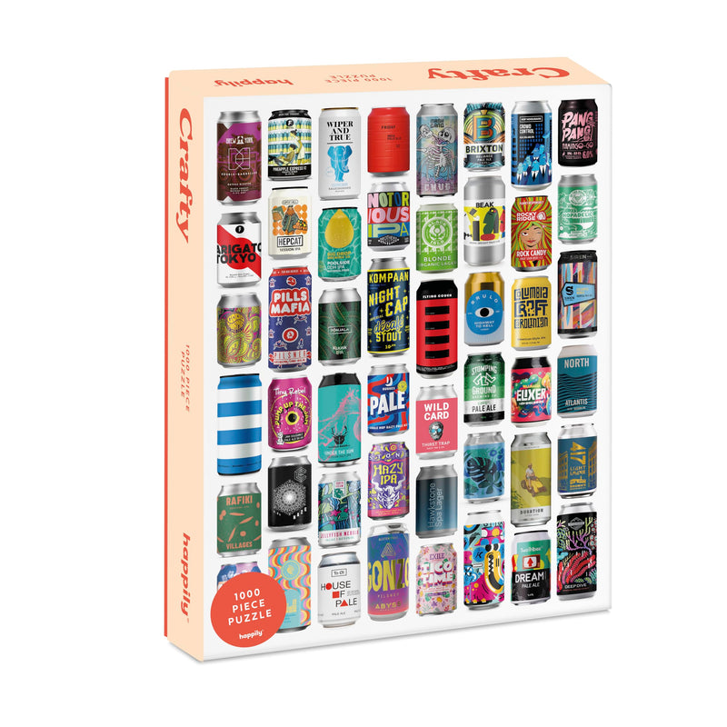 Crafty - Rompecabezas de 1000 piezas para adultos, tablero 100% reciclado de primera calidad, rompecabezas de cerveza de 1000 piezas, regalos para amantes de la cerveza, regalos para papá