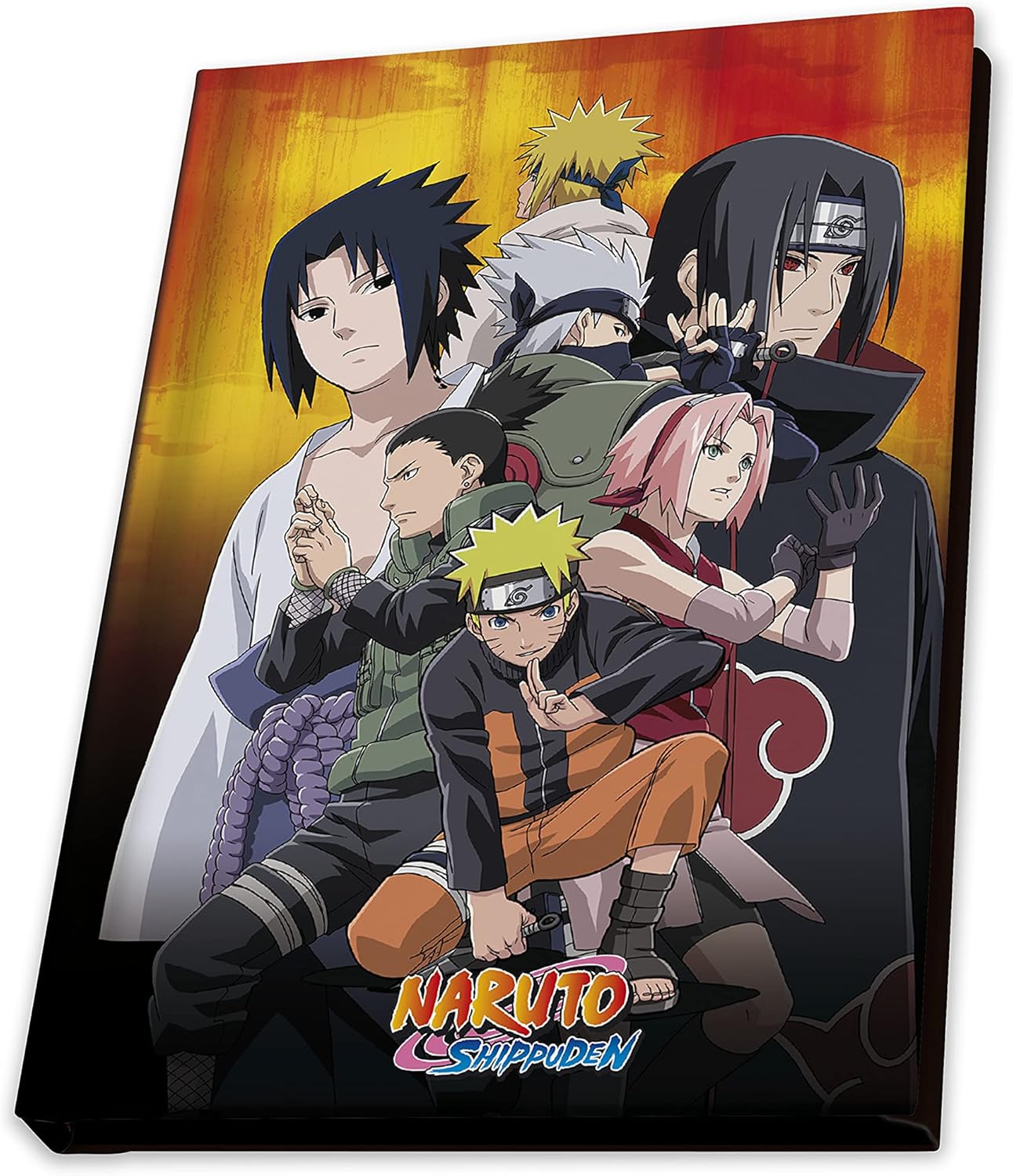 ABYstyle Naruto 400ml Glass & A6 Notebook & Pin Badge Gift Set