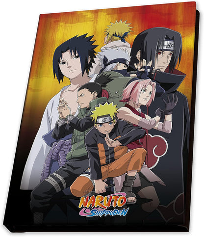 ABYstyle Naruto 400ml Glass & A6 Notebook & Pin Badge Gift Set