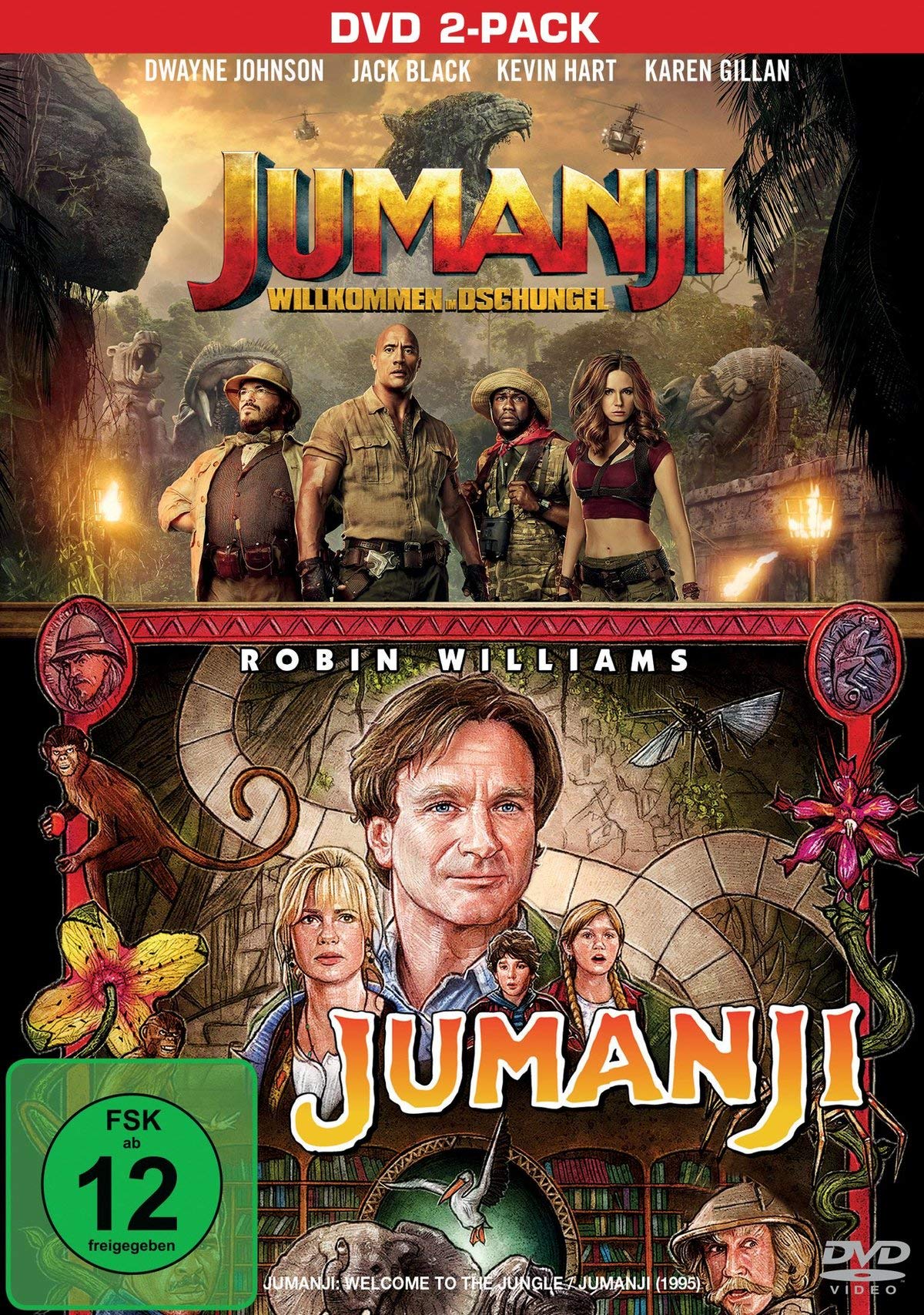 Jumanji / Jumanji: Willkommen im Dschungel (2 DVDs