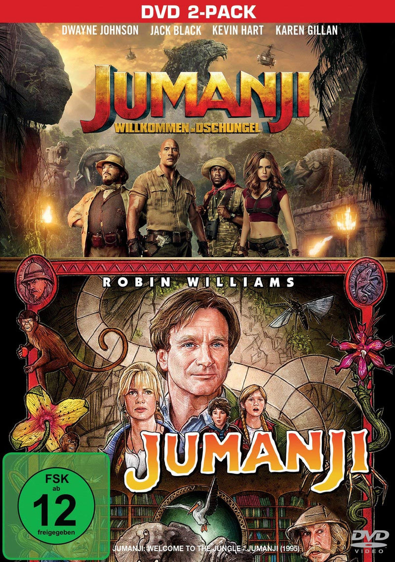 Jumanji / Jumanji: Willkommen im Dschungel (2 DVDs