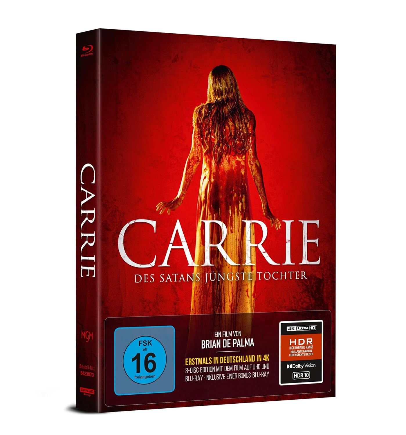 Carrie - Des Satans jüngste Tochter - 3-Disc Limited Collector's Mediabook im Schuber (UHD + Blu-ray + Bonus-Blu-ray