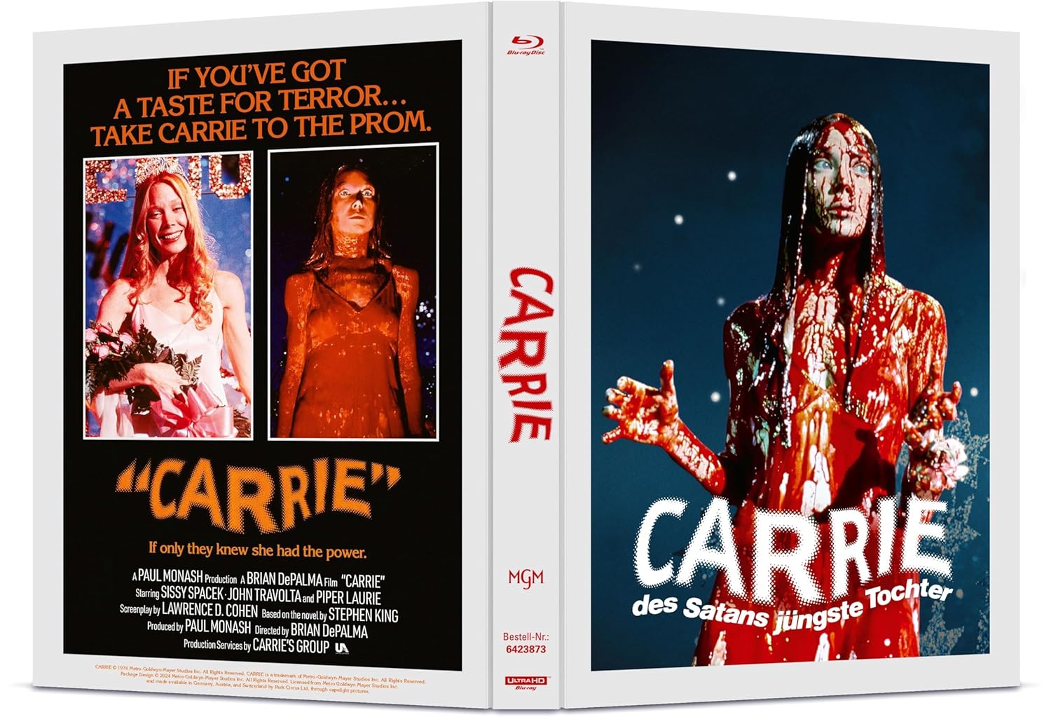 Carrie - Des Satans jüngste Tochter - 3-Disc Limited Collector's Mediabook im Schuber (UHD + Blu-ray + Bonus-Blu-ray