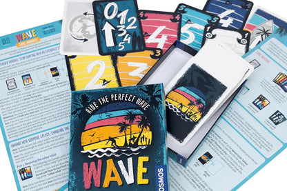 Thames & Kosmos WAVE, Cooperative Card Game, Exciting Card Games for Adults and Kids, Board Games for Game Night, For 2 to 4 Players, Age 10+