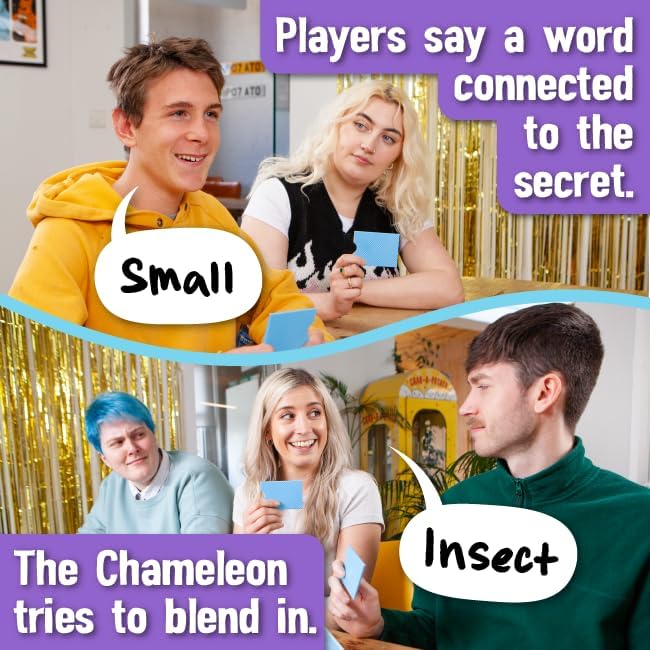 Big Potato Chameleon Pictures: A hilarious, easy-to-learn imposter game for Kids, Teens and Adults | Family Game for 3-8 players, Age 8+