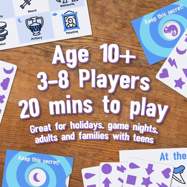 Big Potato Chameleon Pictures: A hilarious, easy-to-learn imposter game for Kids, Teens and Adults | Family Game for 3-8 players, Age 8+