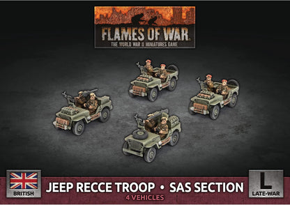 Flames of War Jeep Recce Troop - SAS Section