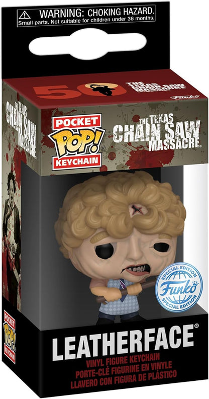 Funko Pop! Keychain: The Texas Chainsaw Massacre - Leatherface - Mini Figura in Vinile da Collezione Novità Portachiavi - Riempitivi per Calze - Idea Regalo - Merchandising Ufficiale
