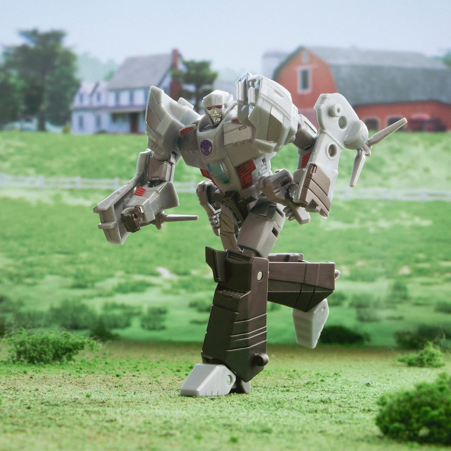 Transformers EarthSpark 12.5cm Megatron Class Deluxe Action Figure Robot Toy for Kids Age 6+