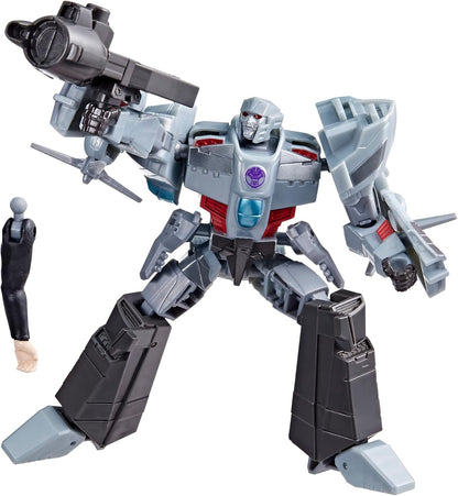 Transformers EarthSpark 12.5cm Megatron Class Deluxe Action Figure Robot Toy for Kids Age 6+