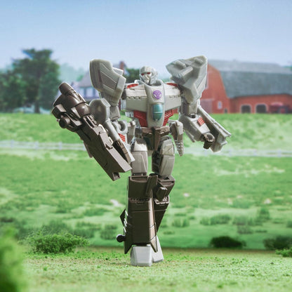 Transformers EarthSpark 12.5cm Megatron Class Deluxe Action Figure Robot Toy for Kids Age 6+