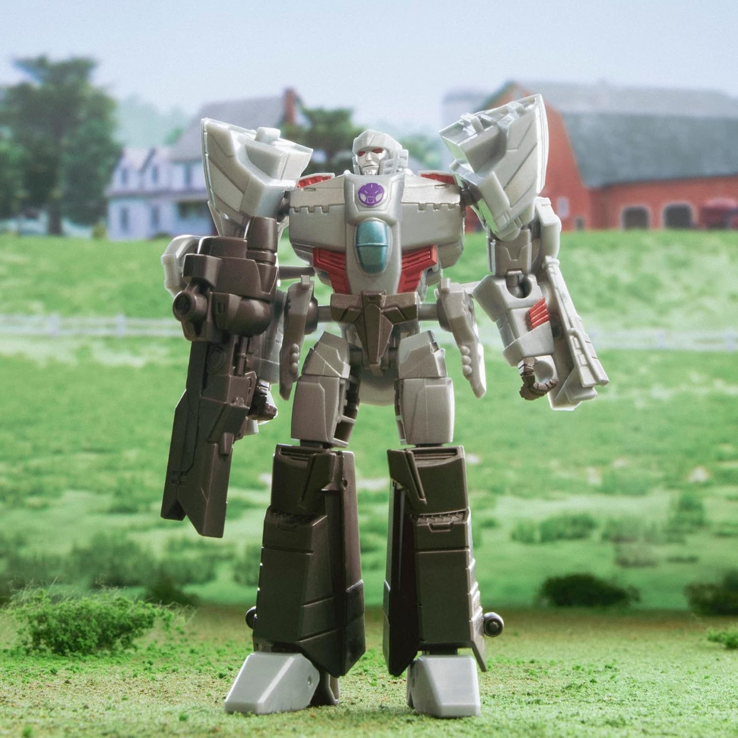 Transformers EarthSpark 12.5cm Megatron Class Deluxe Action Figure Robot Toy for Kids Age 6+