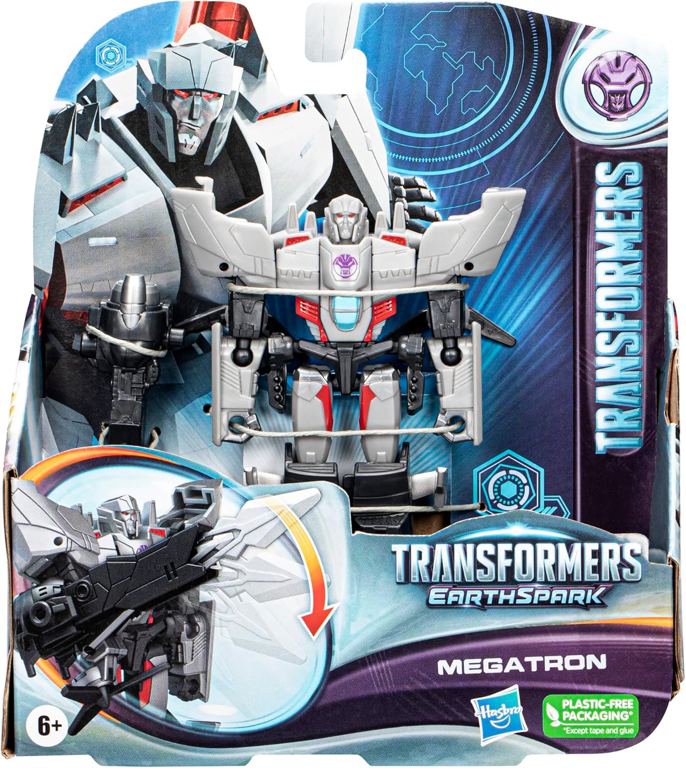 Transformers-speelgoed, EarthSpark Warrior Class Megatron-actiefiguur van 12,5 cm, robotspeelgoed voor kinderen vanaf 6 jaar