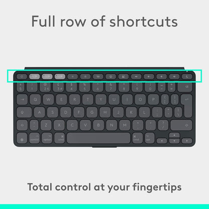 Logitech Keys-To-Go 2 For Ipad - Keyboard - Built-In Cover - Wireless - Bluetooth Le - Qwerty - Uk - Graphite